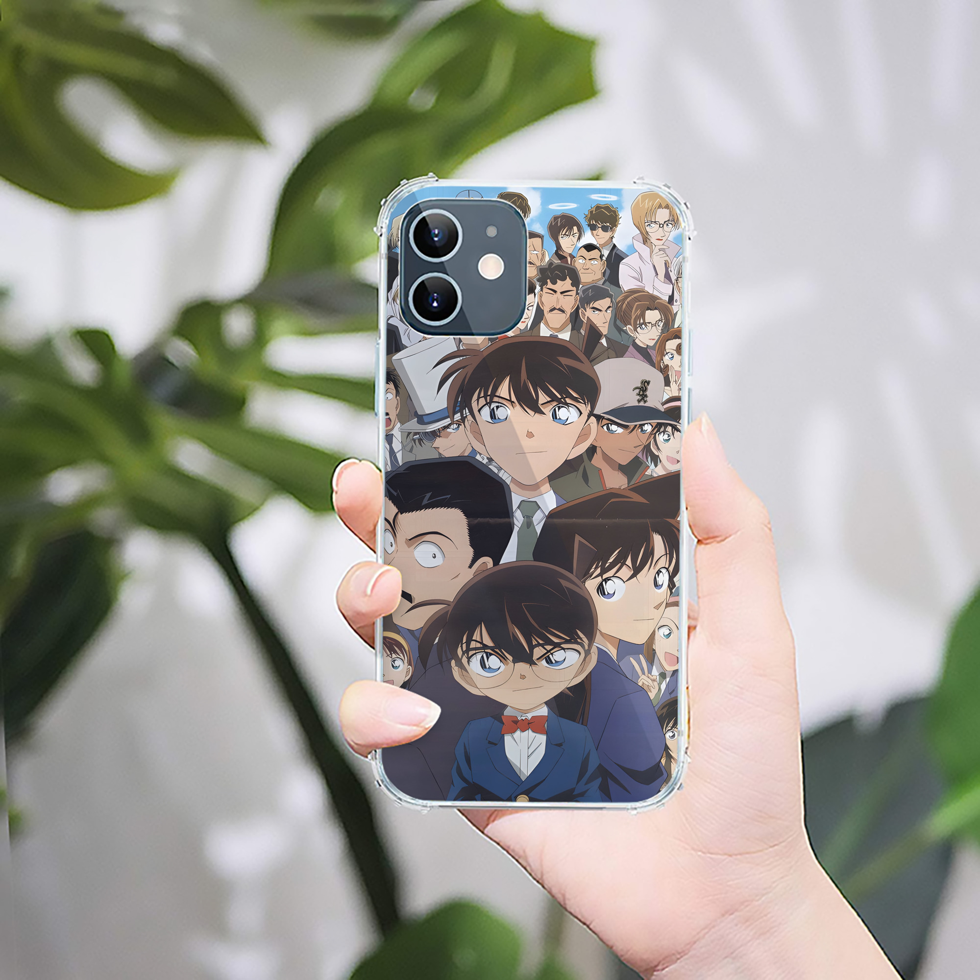 （画像用） 名探偵コナン Detective Conan 【iPhone 12シリーズ対応】透明スマホケース（クリアソフトケース）